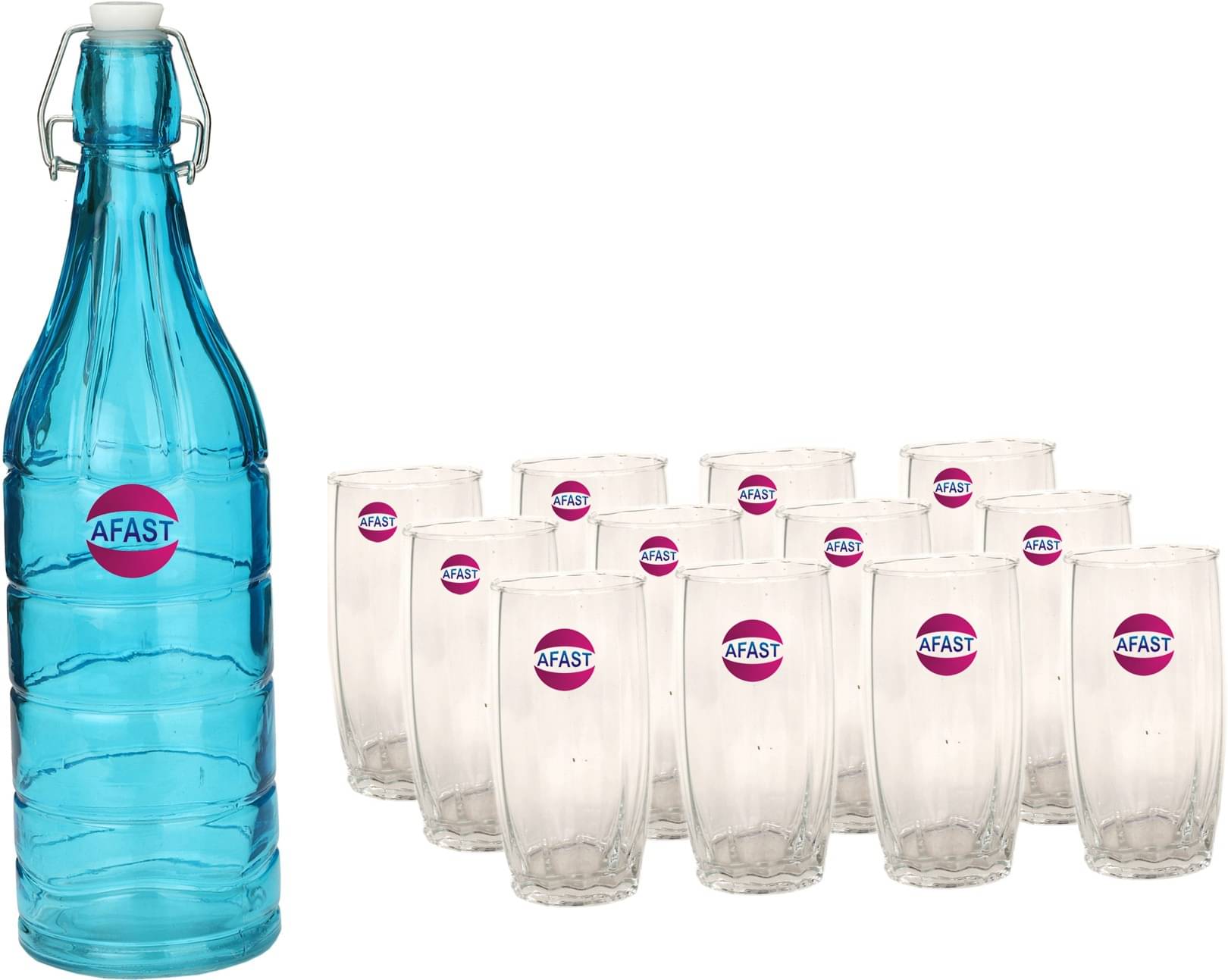 Somil - Glass & Bottle Drinks Serving Lemon Set Blue Water Bottle 1000 mL ( Set of 1 ) Somil - Glass & Bottle Drinks Serving Lemon Set Blue Water Bottle 1000 mL ( Set of 1 )