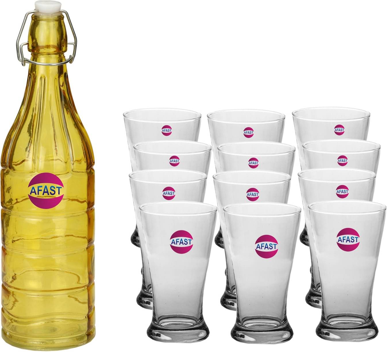 Somil - Glass & Bottle Drinks Serving Lemon Set Yellow Water Bottle 1000 mL ( Set of 1 )     			Somil - Glass & Bottle Drinks Serving Lemon Set Yellow Water Bottle 1000 mL ( Set of 1 )