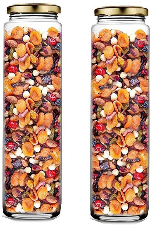Somil - Storage Container Glass Transparent Dal Container ( Set of 2 ) Somil - Storage Container Glass Transparent Dal Container ( Set of 2 )