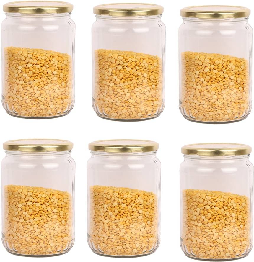 Somil - Storage Container Glass Transparent Utility Container ( Set of 6 ) Somil - Storage Container Glass Transparent Utility Container ( Set of 6 )