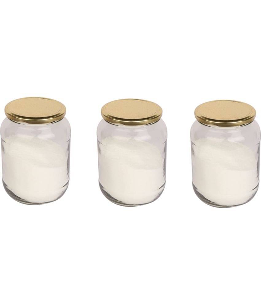 Somil - Storage Container Glass Transparent Utility Container ( Set of 3 ) Somil - Storage Container Glass Transparent Utility Container ( Set of 3 )
