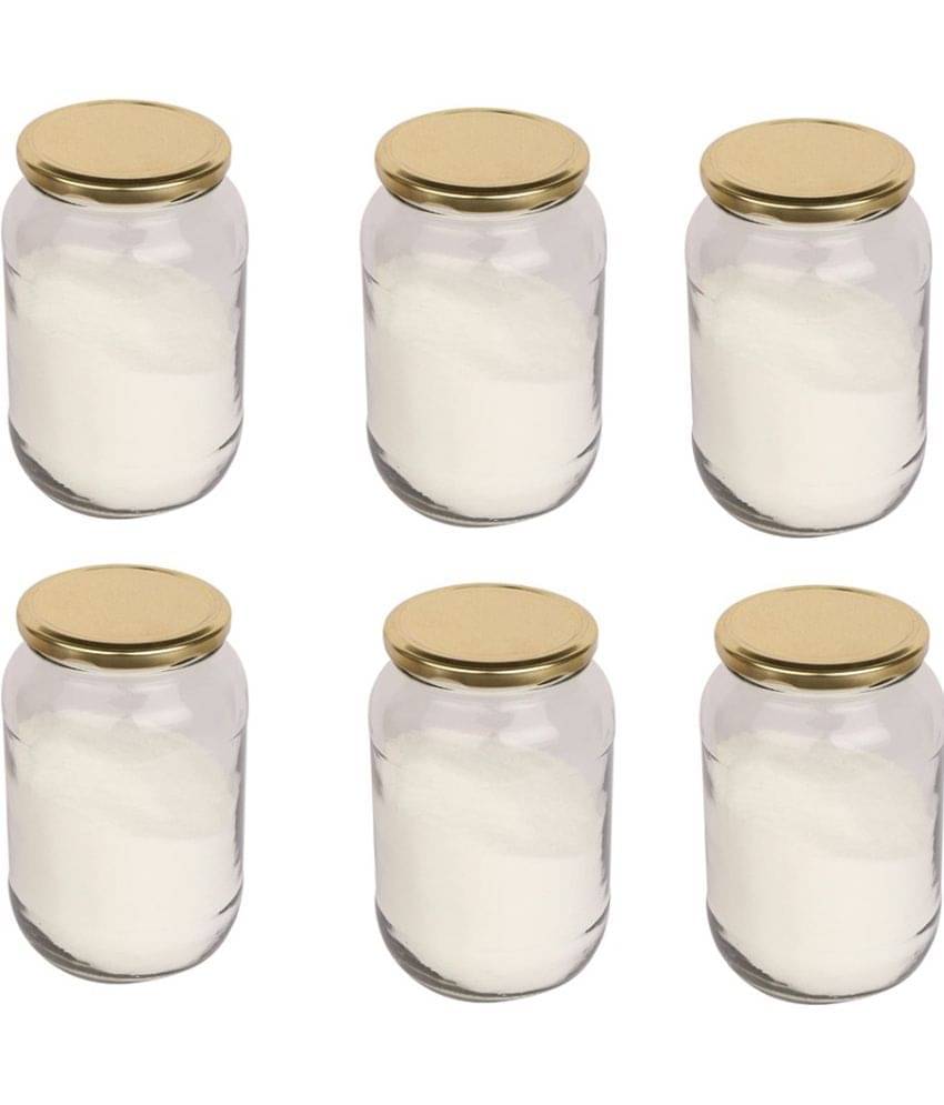 Somil - Storage Container Glass Transparent Dal Container ( Set of 6 ) Somil - Storage Container Glass Transparent Dal Container ( Set of 6 )