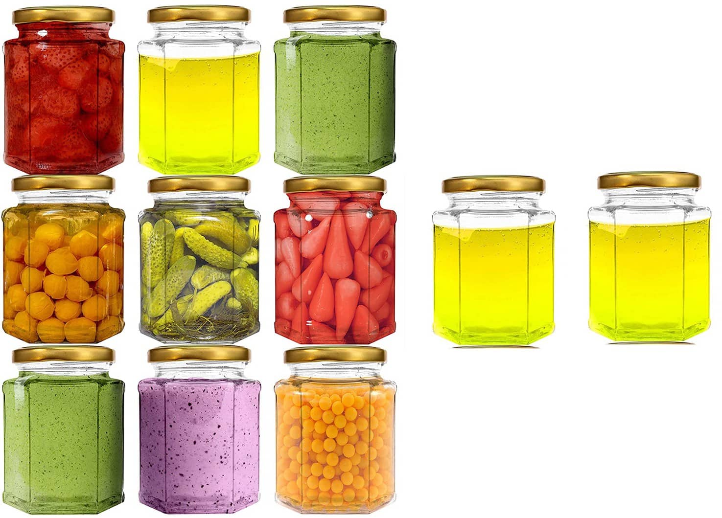 Somil - Storage Container Glass Transparent Utility Container ( Set of 11 )