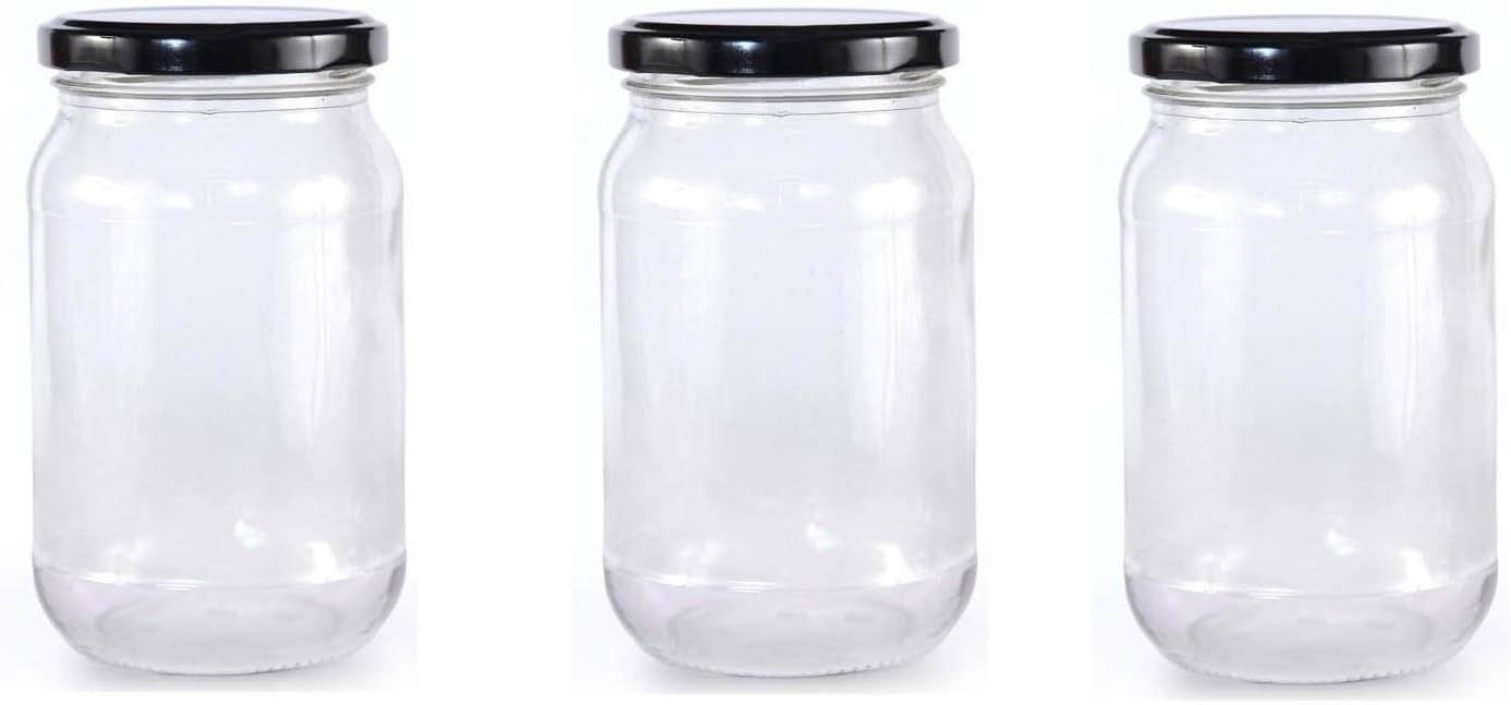 Somil - Storage Container Glass Transparent Dal Container ( Set of 3 ) Somil - Storage Container Glass Transparent Dal Container ( Set of 3 )