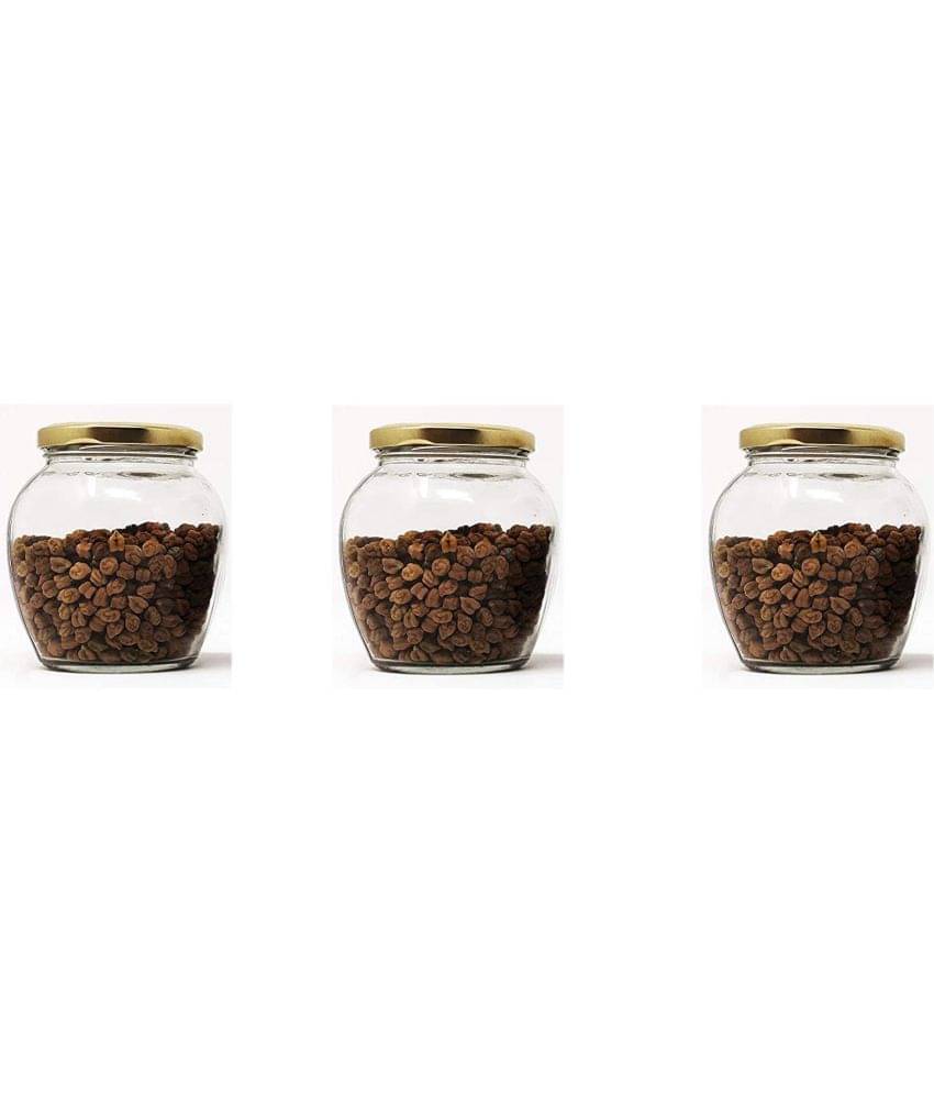 Somil - Storage Container Glass Transparent Utility Container ( Set of 3 ) Somil - Storage Container Glass Transparent Utility Container ( Set of 3 )