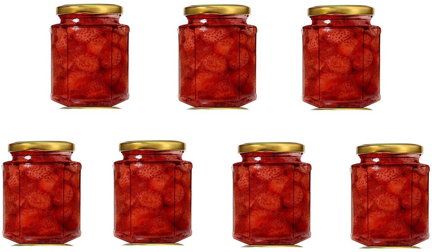     			Somil - Storage Container Glass Transparent Spice Container ( Set of 7 )