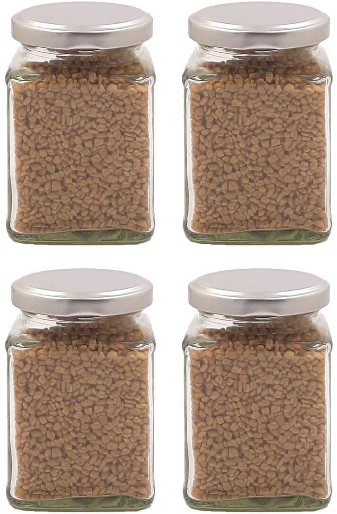 Somil - Storage Container Glass Transparent Dal Container ( Set of 4 )