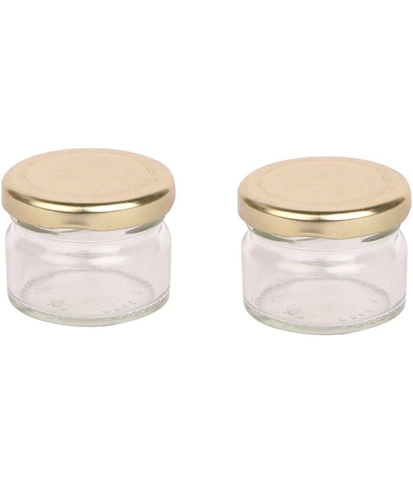     			Somil - Storage Container Glass Transparent Tea/Coffee/Sugar Container ( Set of 2 )
