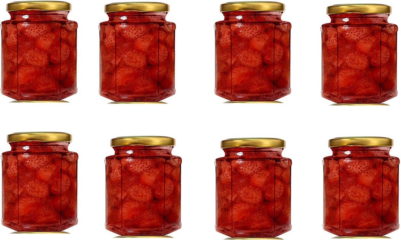 Somil - Storage Container Glass Transparent Spice Container ( Set of 8 ) Somil - Storage Container Glass Transparent Spice Container ( Set of 8 )