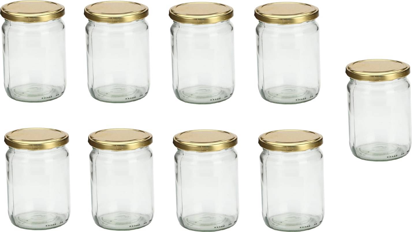 Somil - Storage Container Glass Transparent Dal Container ( Set of 9 ) Somil - Storage Container Glass Transparent Dal Container ( Set of 9 )