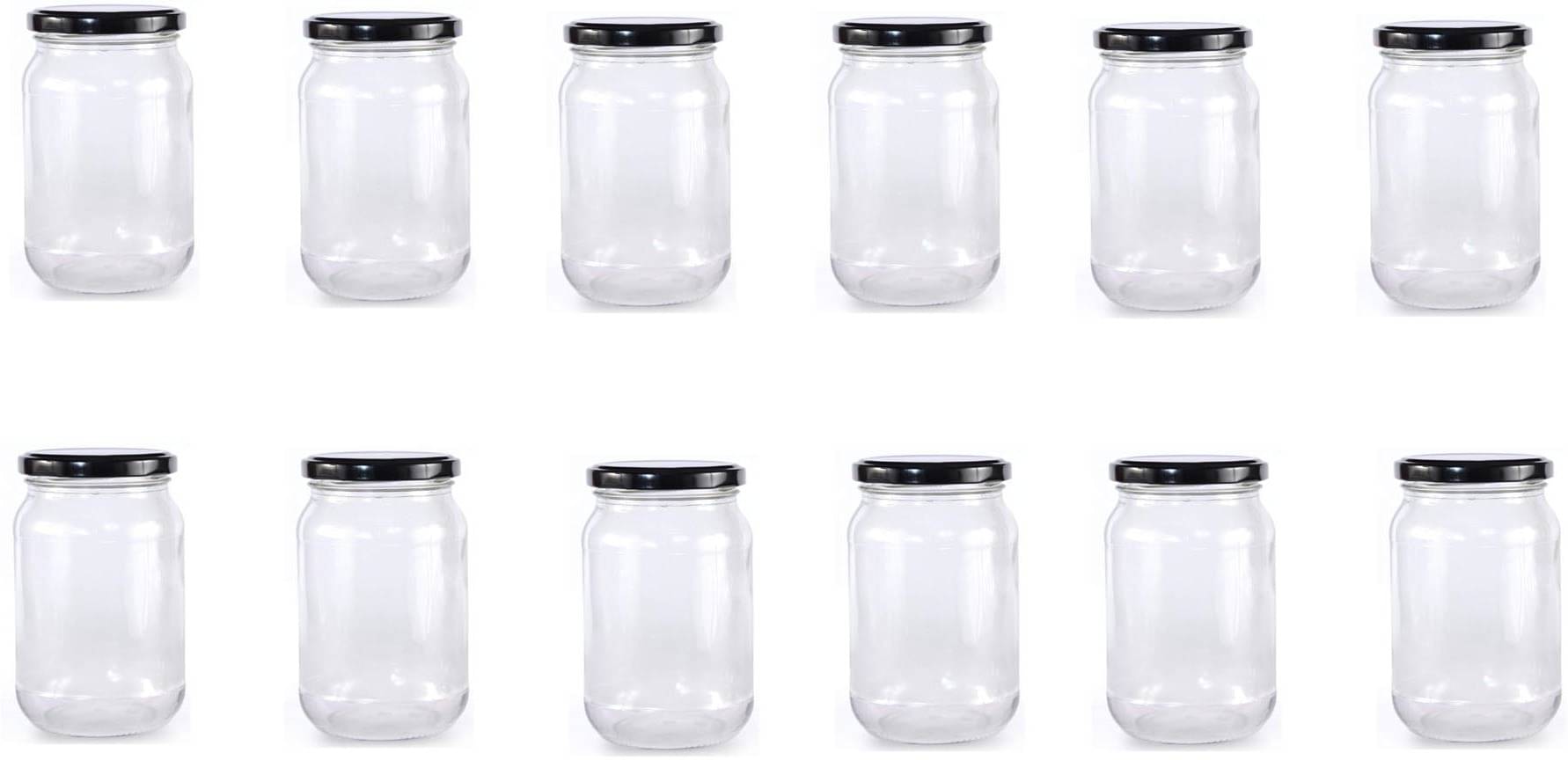 Somil - Storage Container Glass Transparent Dal Container ( Set of 12 ) Somil - Storage Container Glass Transparent Dal Container ( Set of 12 )