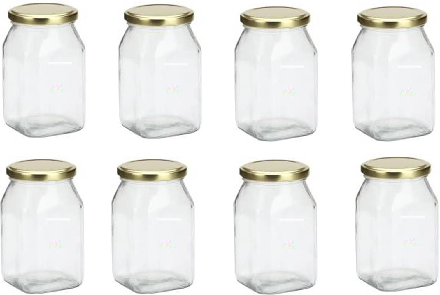 Somil - Storage Container Glass Transparent Spice Container ( Set of 8 ) Somil - Storage Container Glass Transparent Spice Container ( Set of 8 )