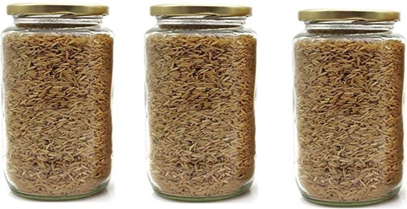     			Somil - Storage Container Glass Transparent Dal Container ( Set of 3 )