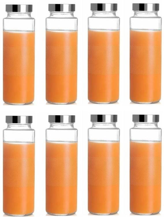     			Somil - Storage Container Glass Transparent Oil Container ( Set of 8 )