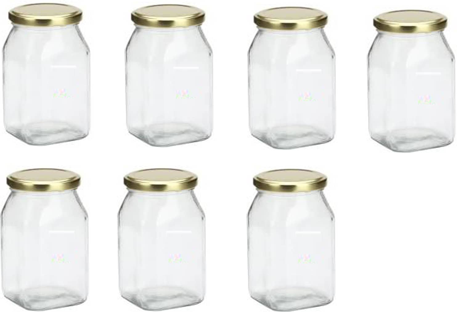 Somil - Storage Container Glass Transparent Spice Container ( Set of 7 )