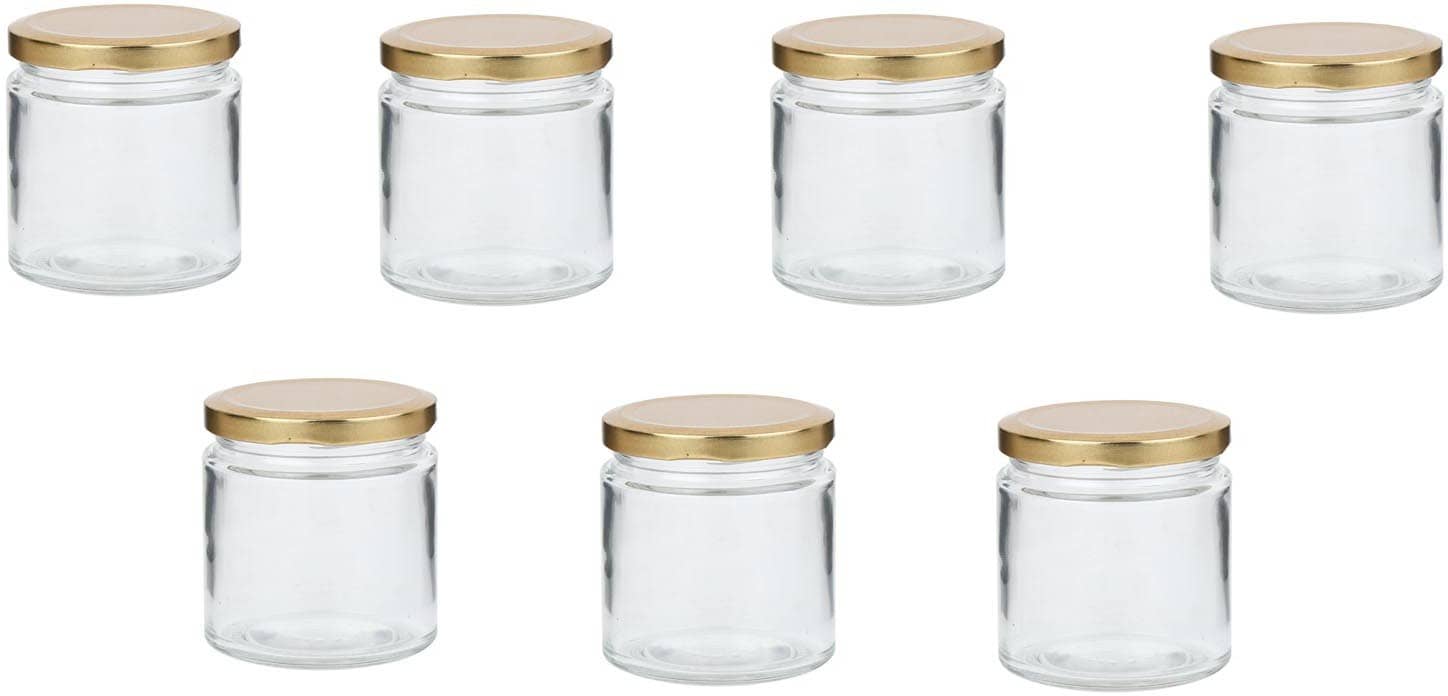 Somil - Storage Container Glass Transparent Spice Container ( Set of 7 )
