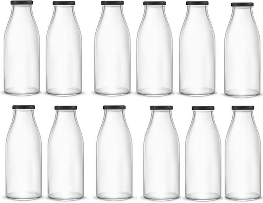 Somil - Stylish Kitchen Storage & Serving Glass Bottle Transparent Water Bottle 500 mL ( Set of 1 ) Somil - Stylish Kitchen Storage & Serving Glass Bottle Transparent Water Bottle 500 mL ( Set of 1 )