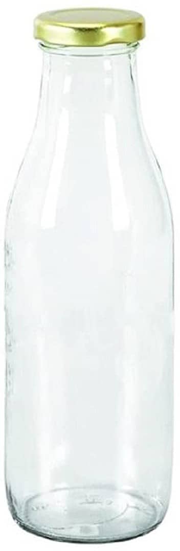 Somil - Stylish Kitchen Storage & Serving Glass Bottle Transparent Water Bottle 300 mL ( Set of 1 )