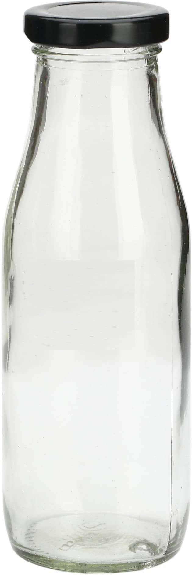Somil - Stylish Kitchen Storage & Serving Glass Bottle Transparent Water Bottle 500 mL ( Set of 1 )