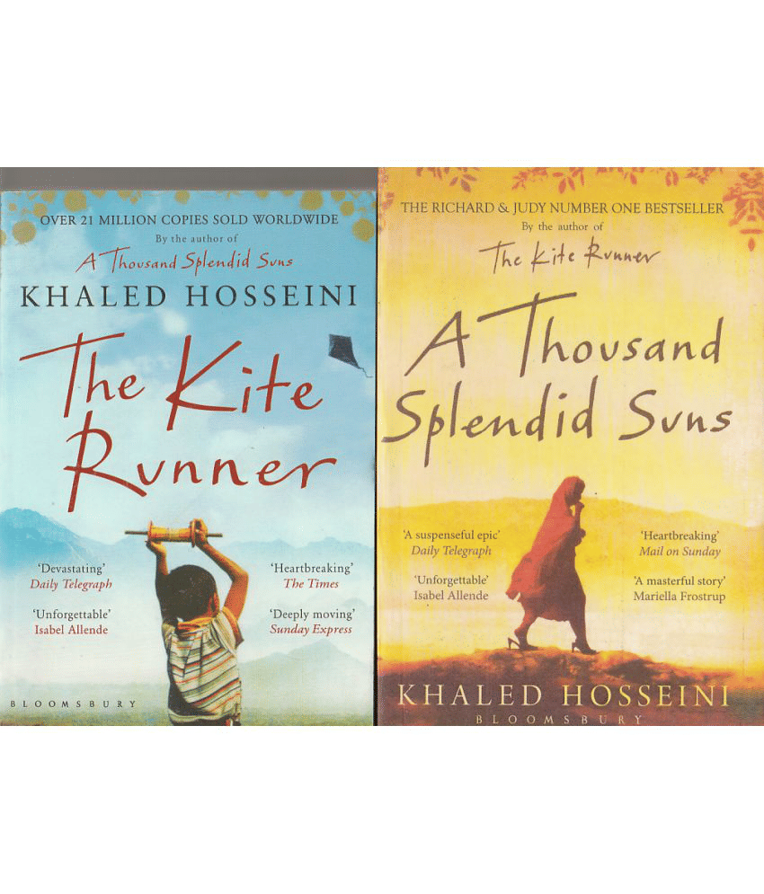     			THE KITE RUNNER AND A THOUSANDS SPLENDID SUNS ,TWO BOOKS SET .