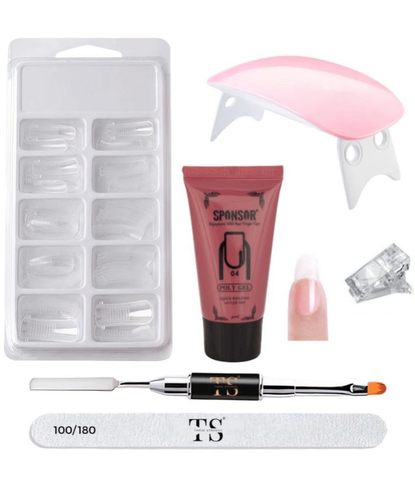 THR3E STROKES Acrylic Poly Gel Nail Extension Set Nails UV Nail Art Combo Kit | Nail Extension Set 60 g THR3E STROKES Acrylic Poly Gel Nail Extension Set Nails UV Nail Art Combo Kit | Nail Extension Set 60 g