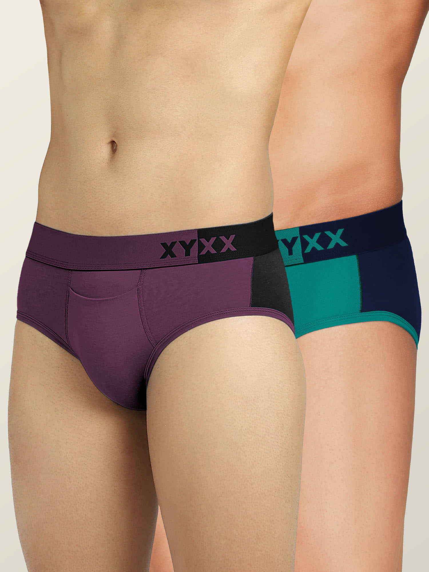 XYXX Pack of 2 Modal Briefs For Men's ( Multicolor )