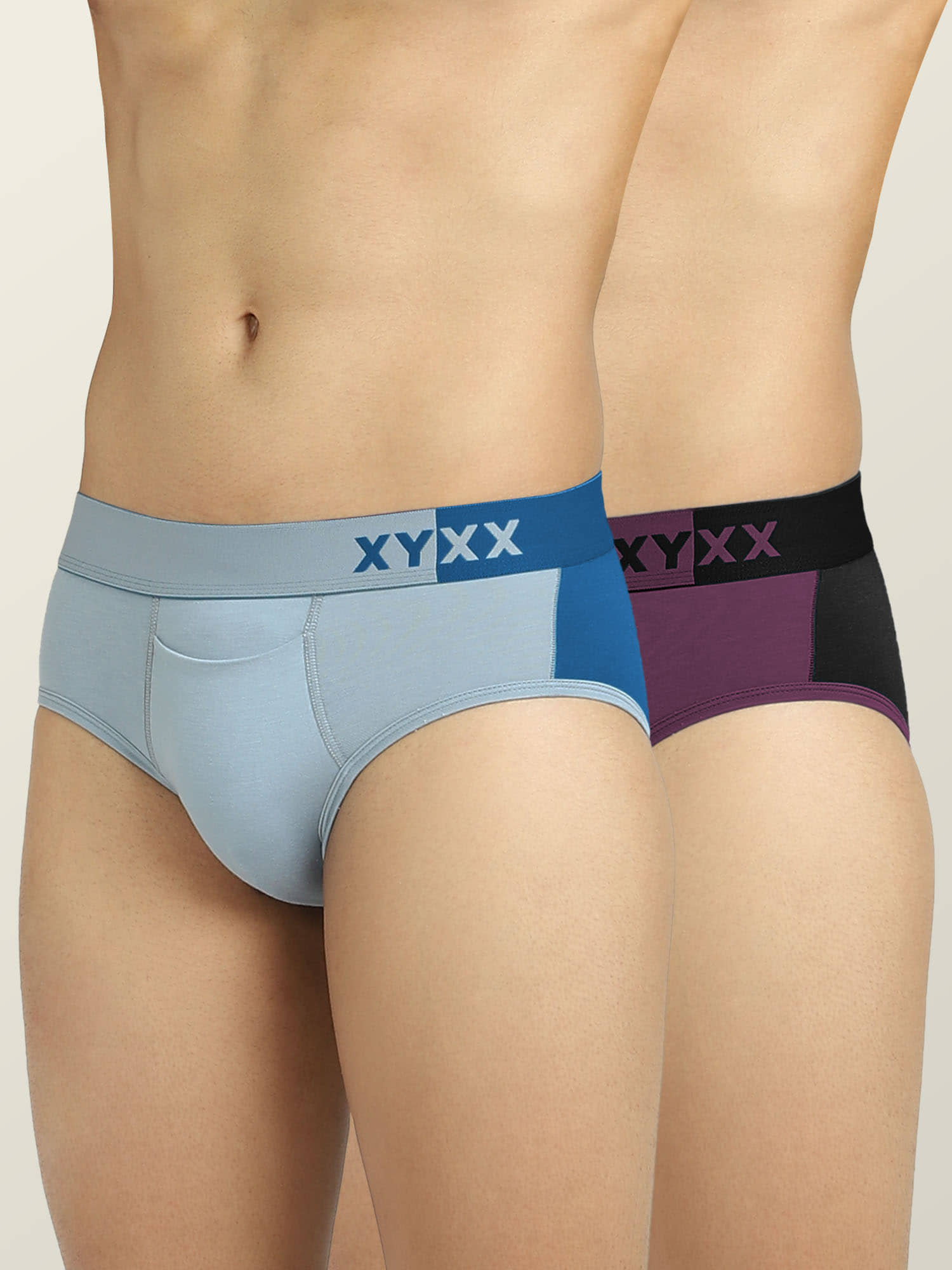 XYXX Pack of 2 Modal Briefs For Men's ( Multicolor )