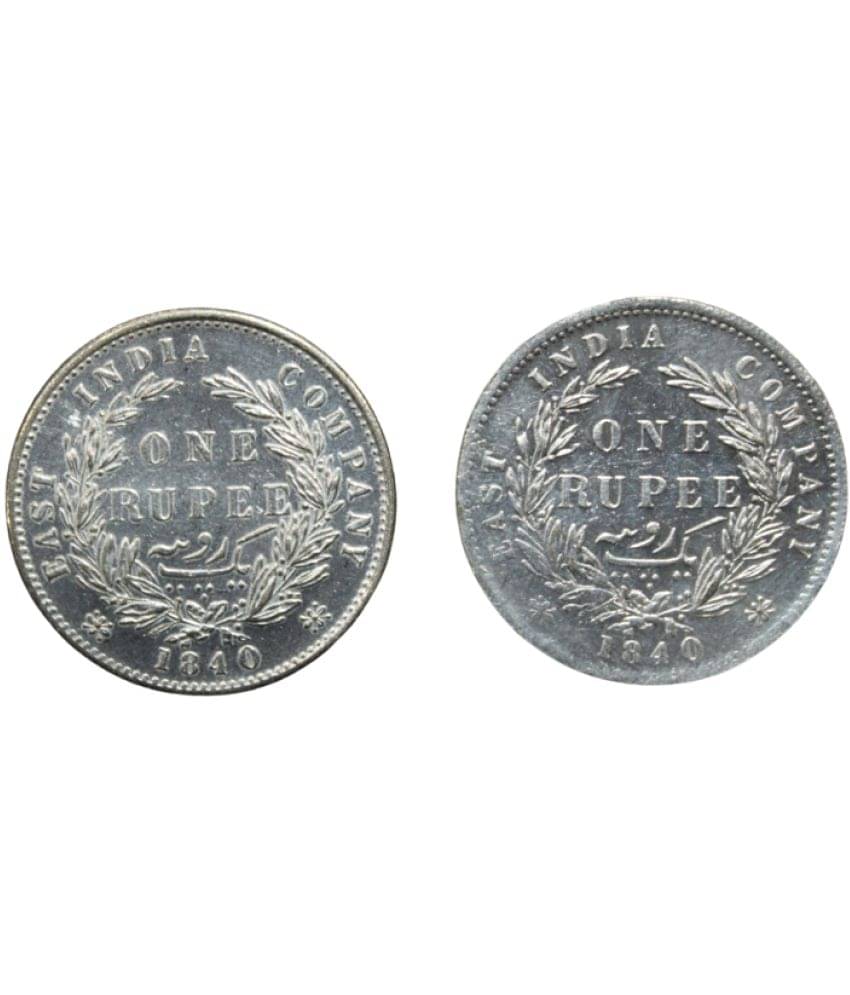     			newWay - (Set of 2) 1 Rupee (1840) Victoria Queen 2 Numismatic Coins