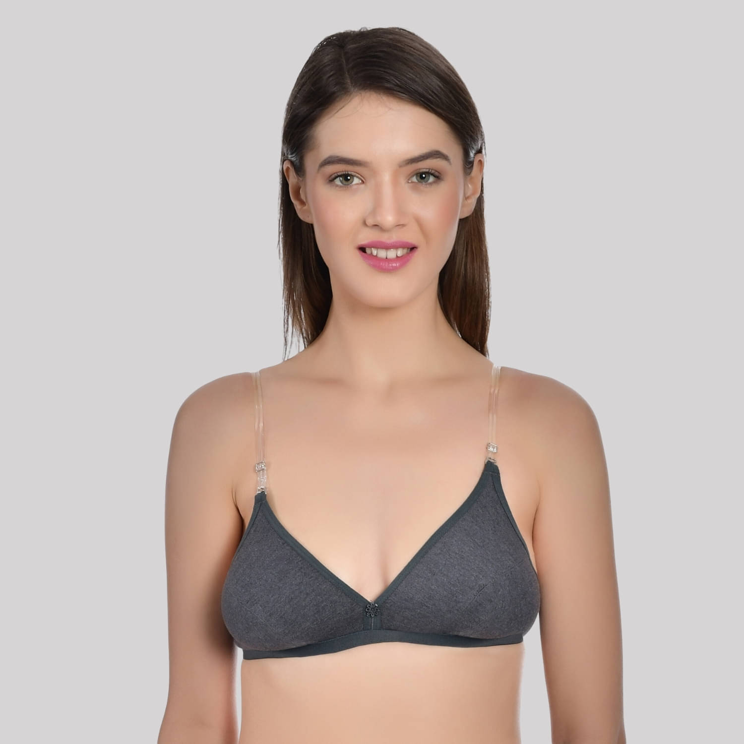 AIMLY Cotton Blend Non Padded Women's T-Shirt Bra ( Black ) AIMLY Cotton Blend Non Padded Women's T-Shirt Bra ( Black )