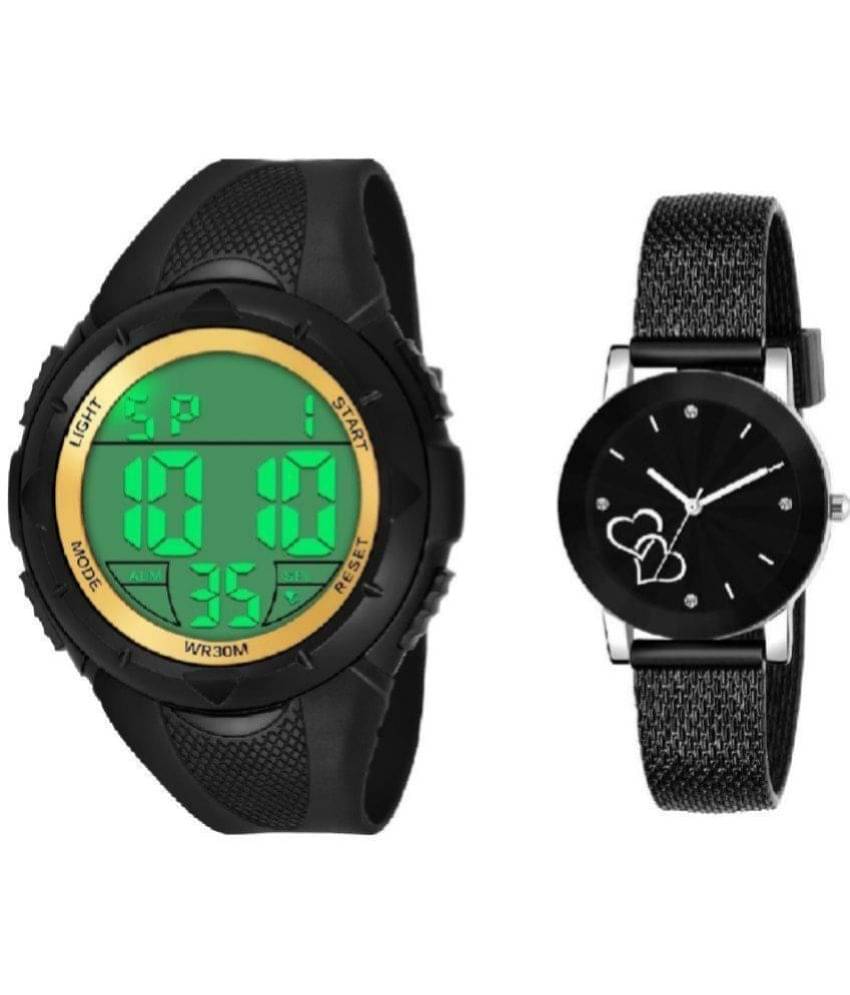     			Cosmic - Black Resin Analog Men's Watch