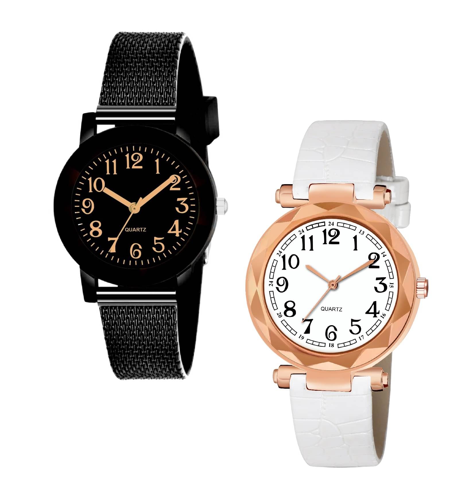     			Cosmic - Multicolor Leather Analog Couple's Watch
