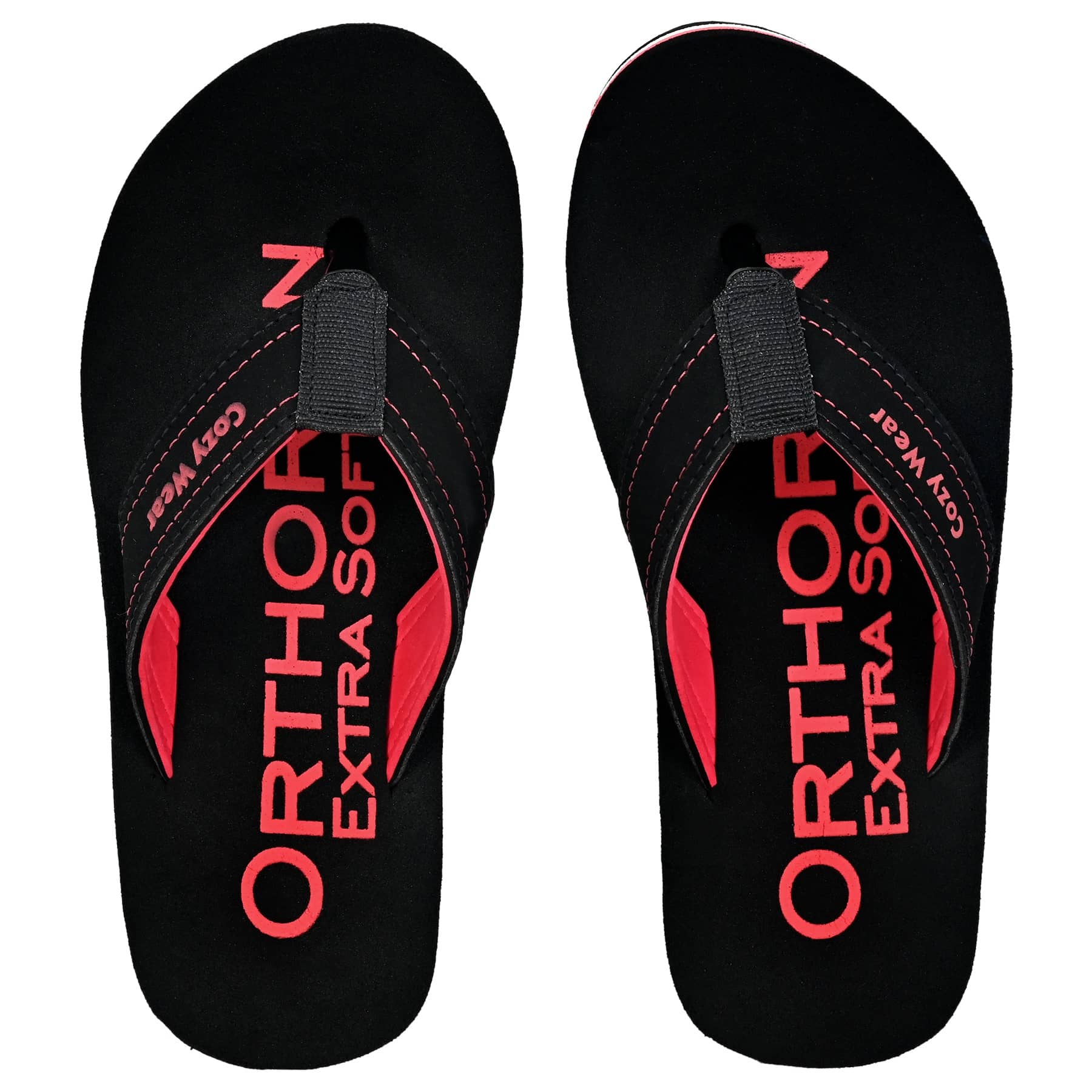 Cozy Wear - Black Men's Thong Flip Flop