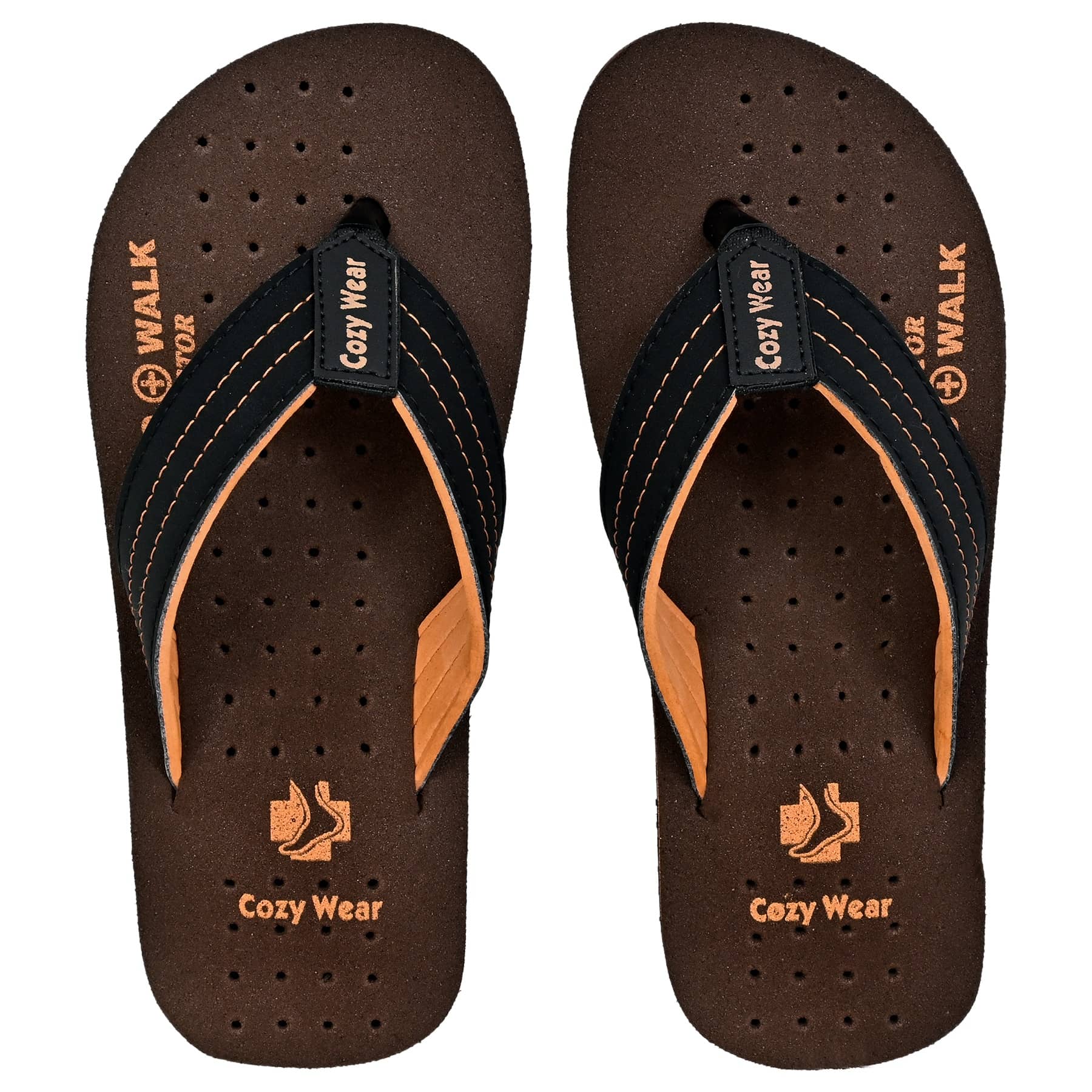 Cozy Wear - Brown Men's Thong Flip Flop