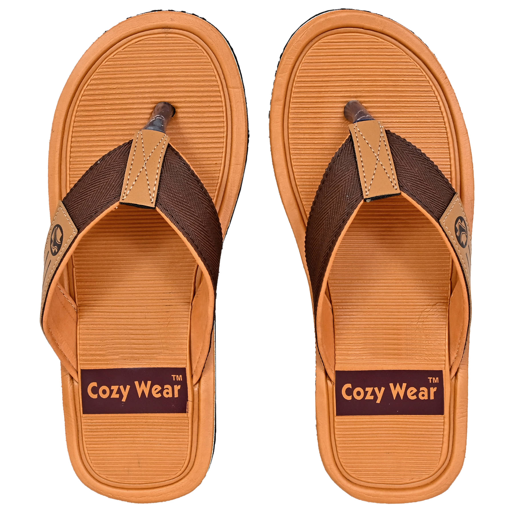     			Cozy Wear - Brown Men's Thong Flip Flop