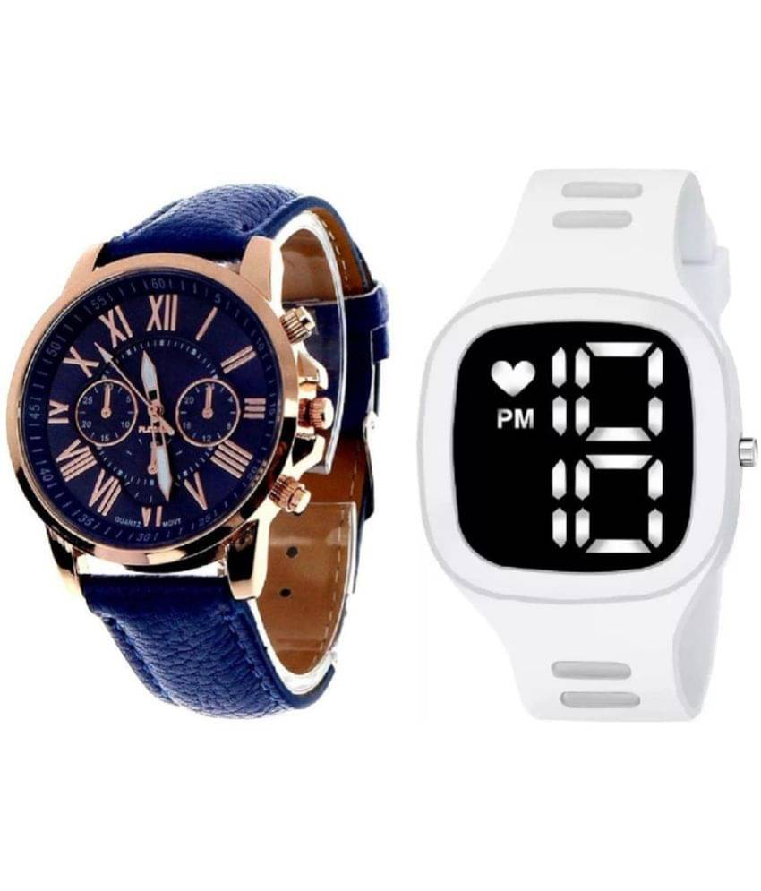     			DECLASSE - Multicolor Leather Analog Couple's Watch