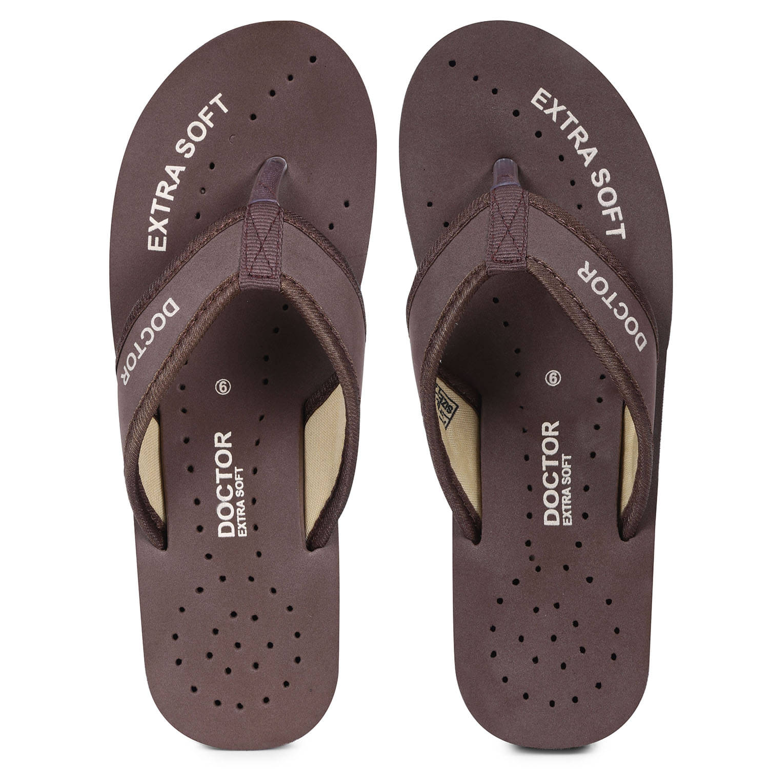 DOCTOR EXTRA SOFT - Brown Women's Thong Flip Flop DOCTOR EXTRA SOFT - Brown Women's Thong Flip Flop