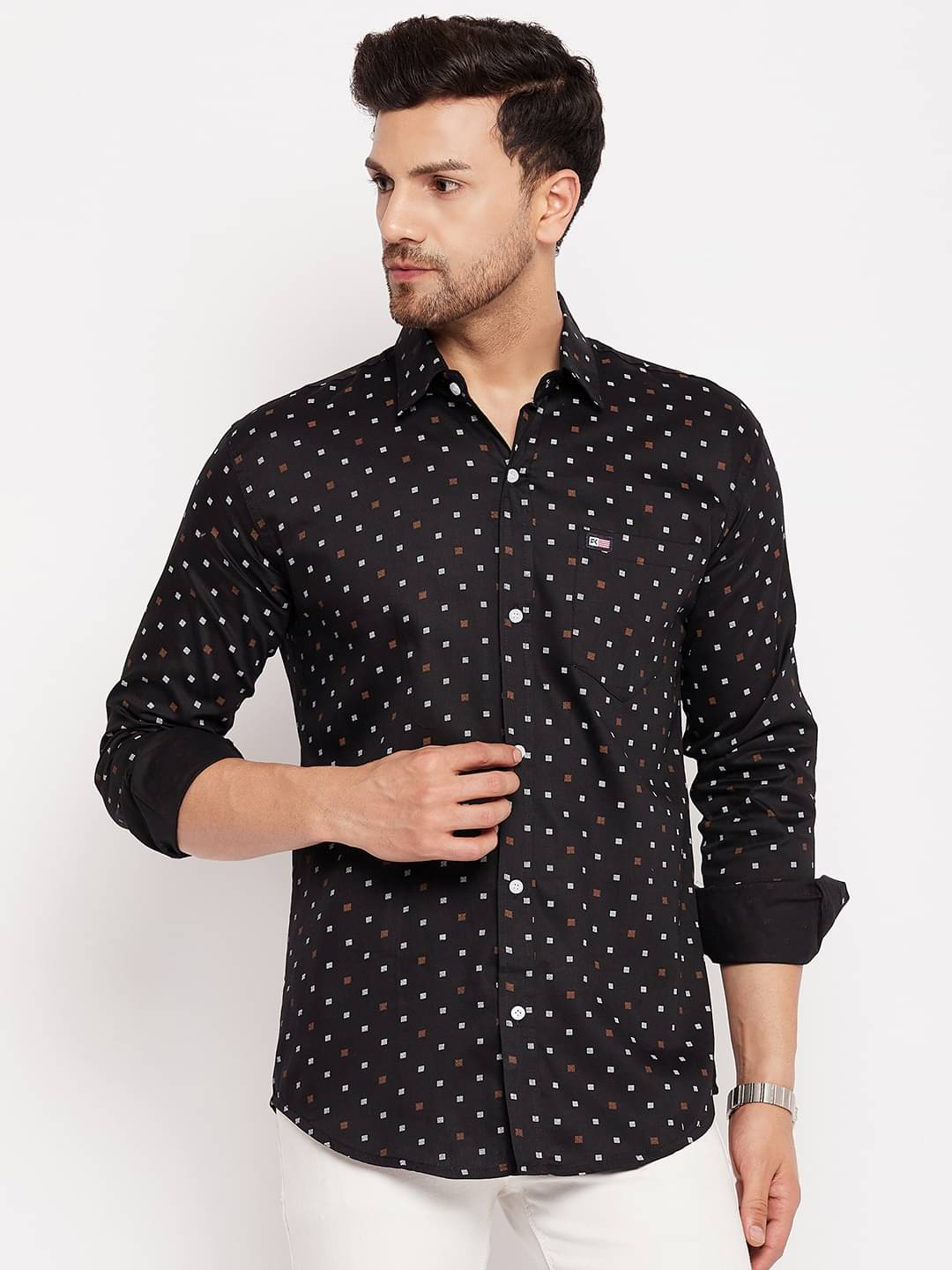 First Krush - Black Linen Slim Fit Men's Formal Shirt ( Pack of 1 ) First Krush - Black Linen Slim Fit Men's Formal Shirt ( Pack of 1 )