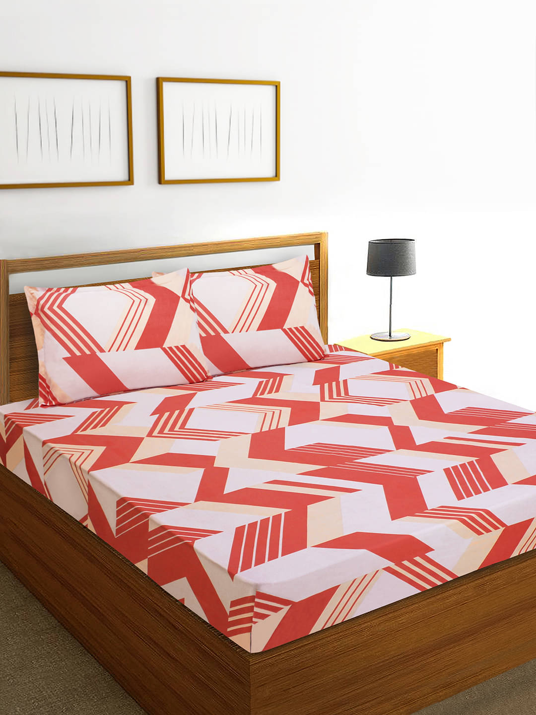 Home Candy Microfiber Double Bedsheet ( Orange ) Home Candy Microfiber Double Bedsheet ( Orange )