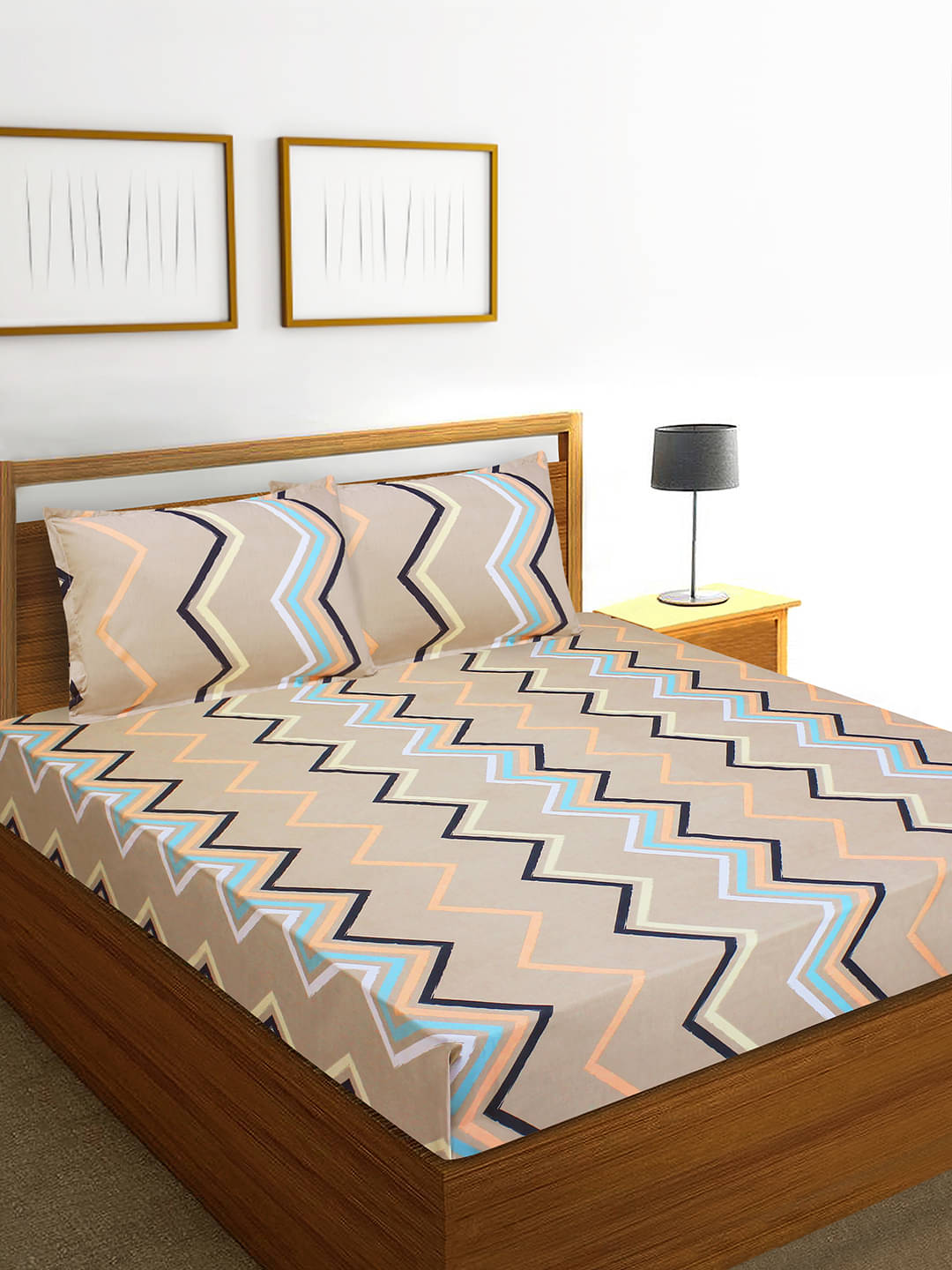 Home Candy Microfiber Double Bedsheet ( Bronze ) Home Candy Microfiber Double Bedsheet ( Bronze )