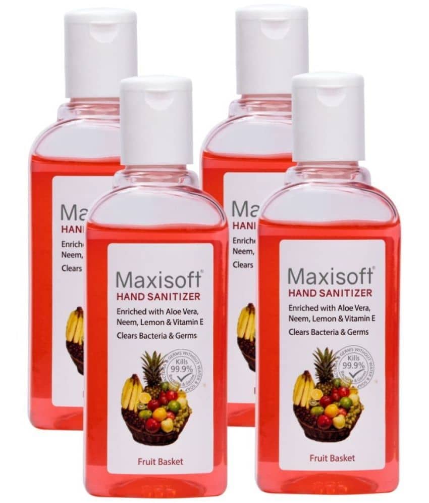MAXISOFT - Antibacterial Hand Sanitizer 100 mL ( Pack of 4 )