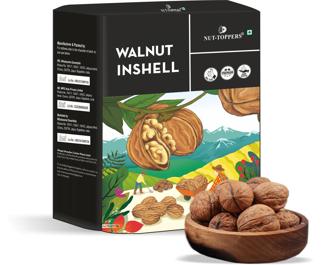     			Nut Toppers Premium California Walnut Inshell 1Kg
