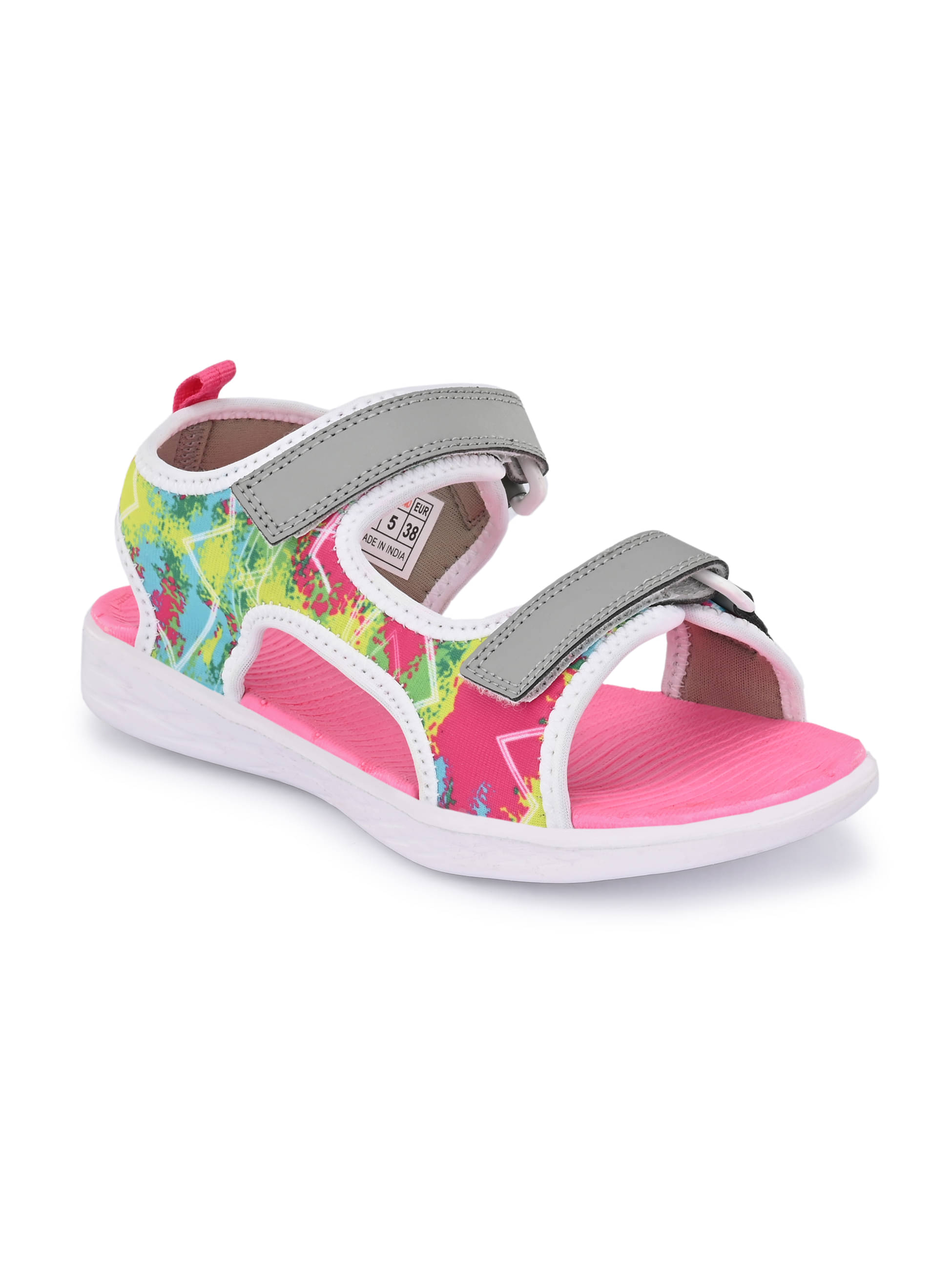     			OFF LIMITS Multi Color Floater Sandals