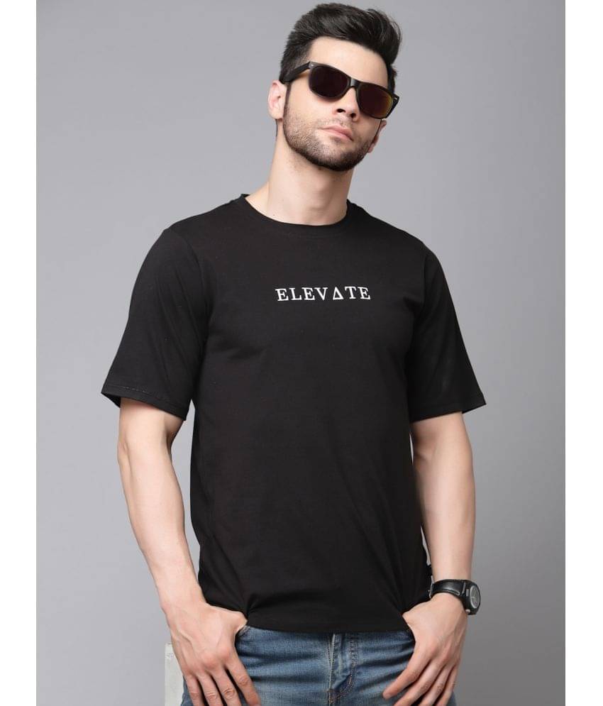 Rigo Pack of 1 Cotton Blend Regular Fit Men's T-Shirt ( Black ) Rigo Pack of 1 Cotton Blend Regular Fit Men's T-Shirt ( Black )