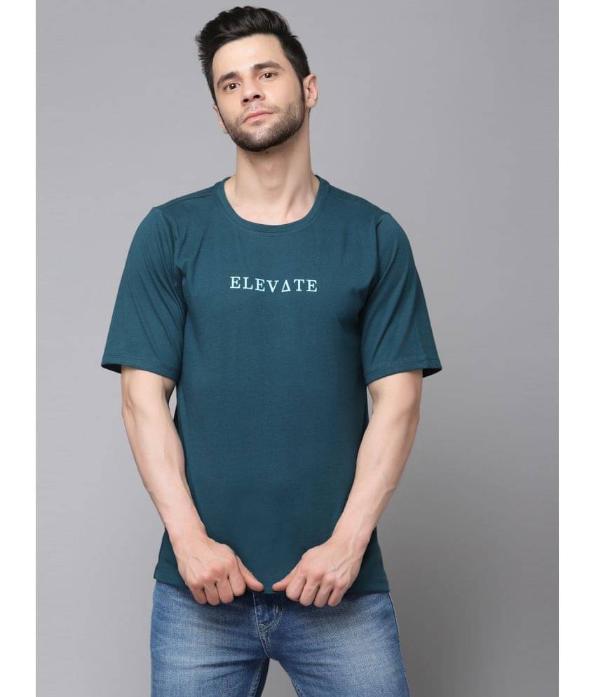 Rigo Pack of 1 Cotton Blend Oversized Fit Men's T-Shirt ( Green ) Rigo Pack of 1 Cotton Blend Oversized Fit Men's T-Shirt ( Green )