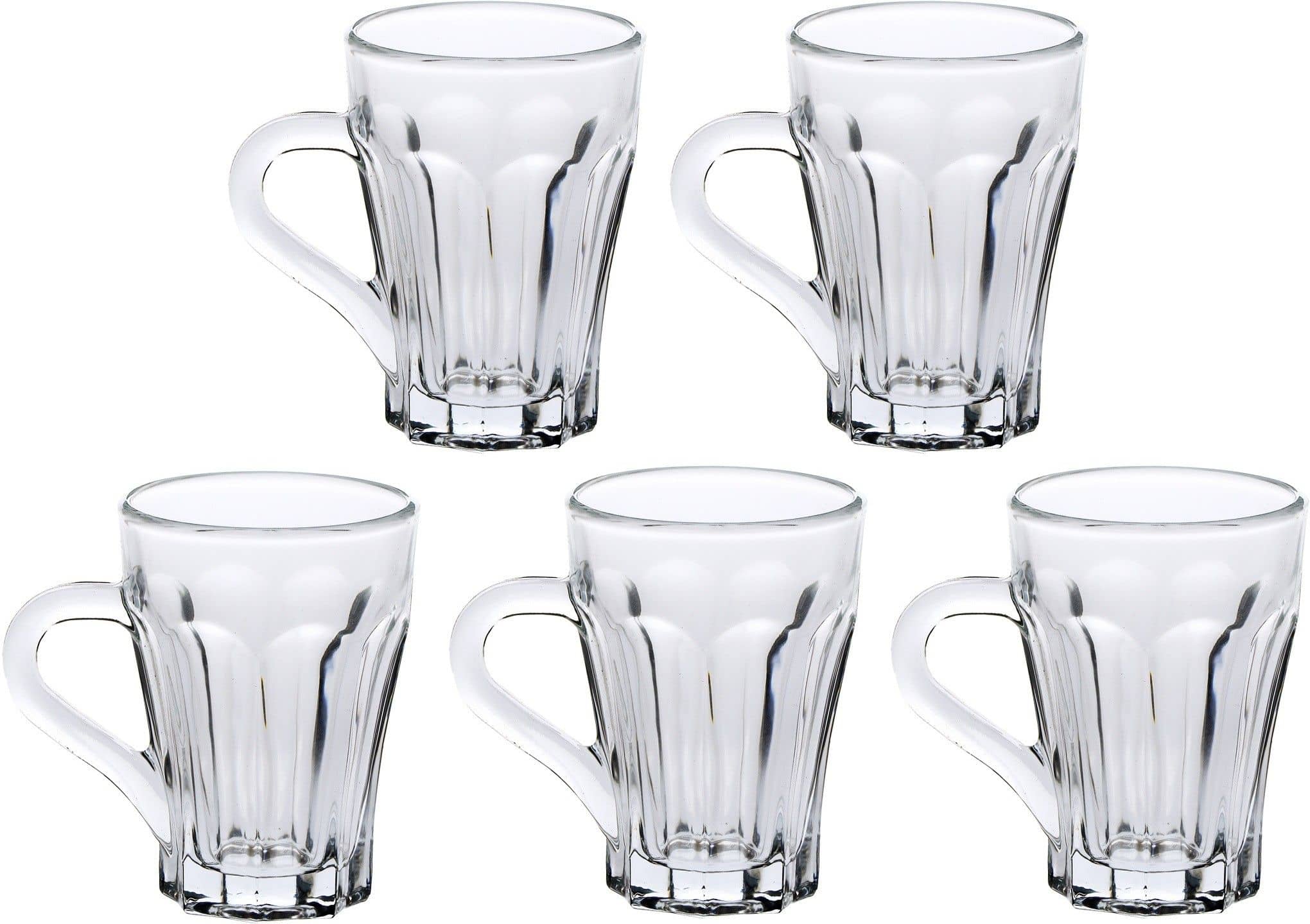 Somil - Glass Self Stirring Tea Cup 100 ml ( Pack of 5 )