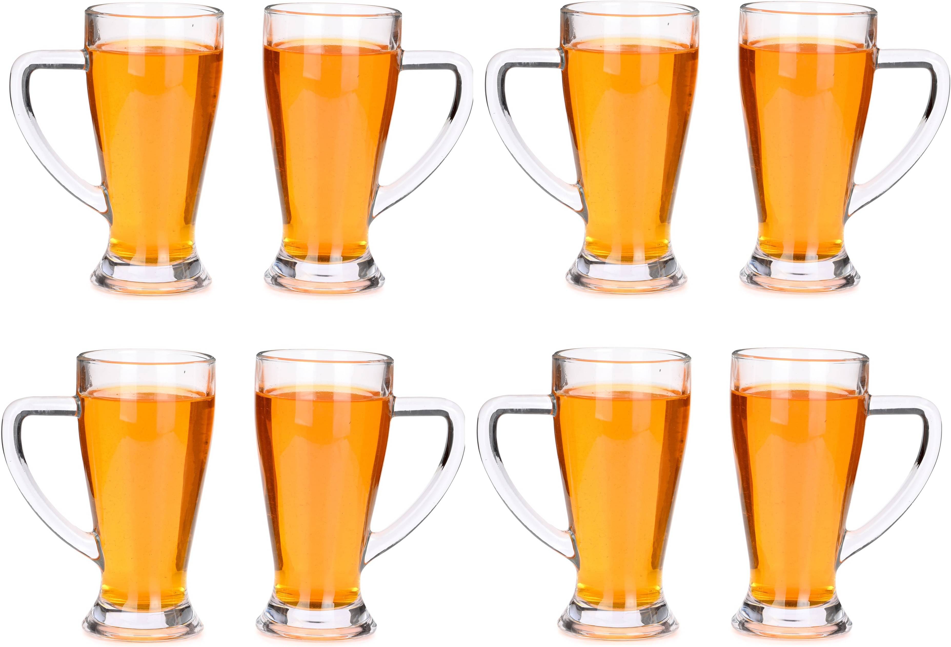     			Somil Beer Mug Glasses Set,  250 ML - (Pack Of 8)