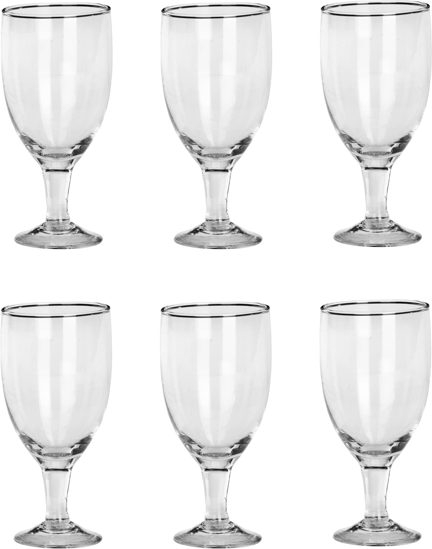 Somil Wine  Glasses Set,  180 ML - (Pack Of 6)