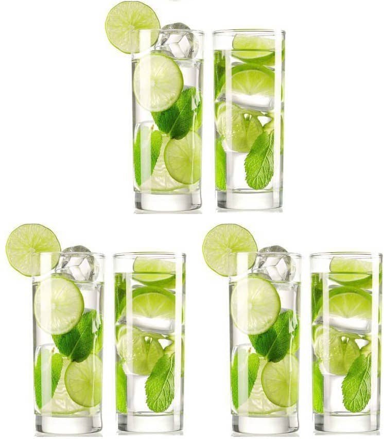 Somil Water/Juice  Glasses Set,  300 ML - (Pack Of 6)