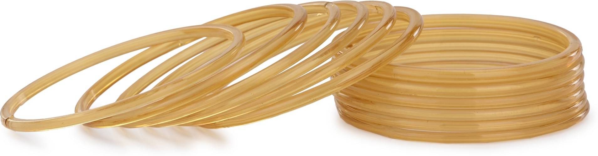 Somil - Yellow Bangle Set ( Pack of 1 ) Somil - Yellow Bangle Set ( Pack of 1 )