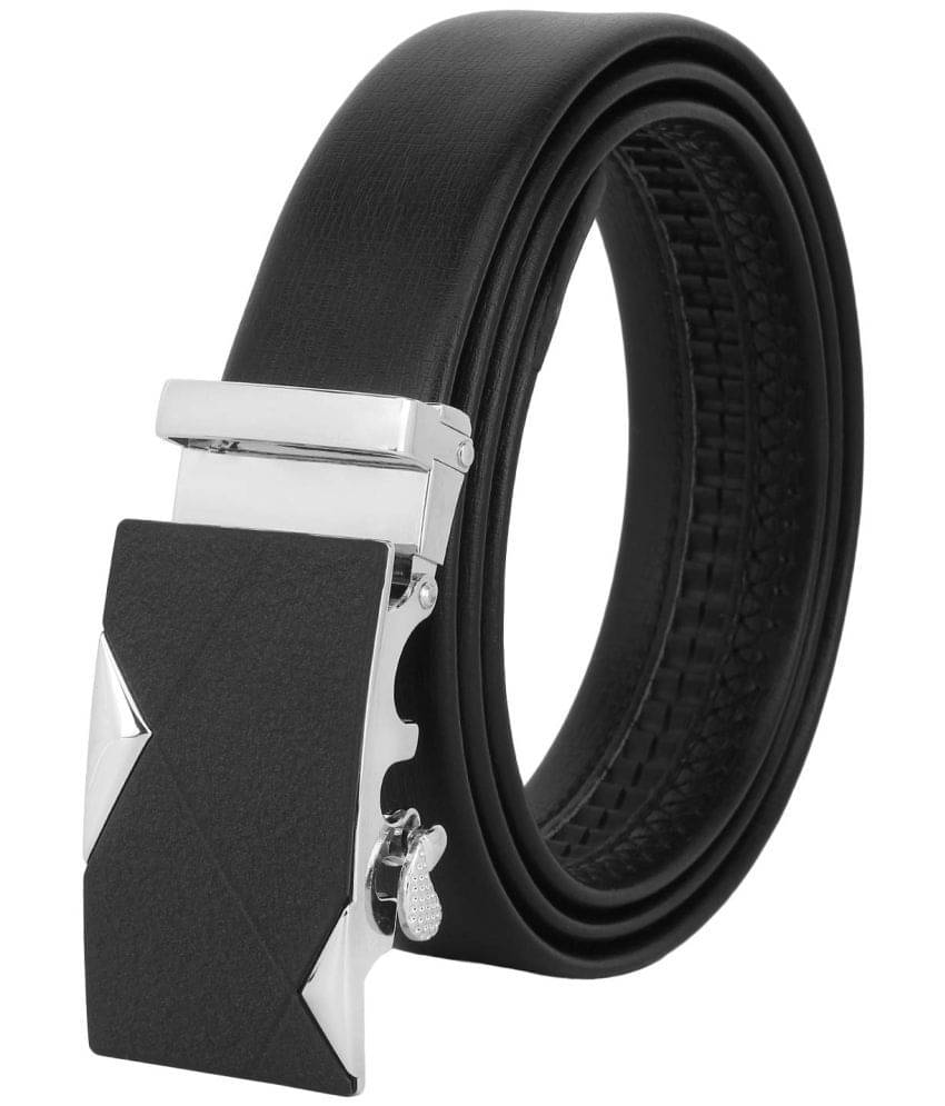 Zacharias - Black Leather Men's Formal Belt ( Pack of 1 ) Zacharias - Black Leather Men's Formal Belt ( Pack of 1 )